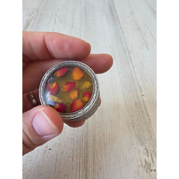 Mini trinket pill box dried flower vintage containers - Picture 4 of 8